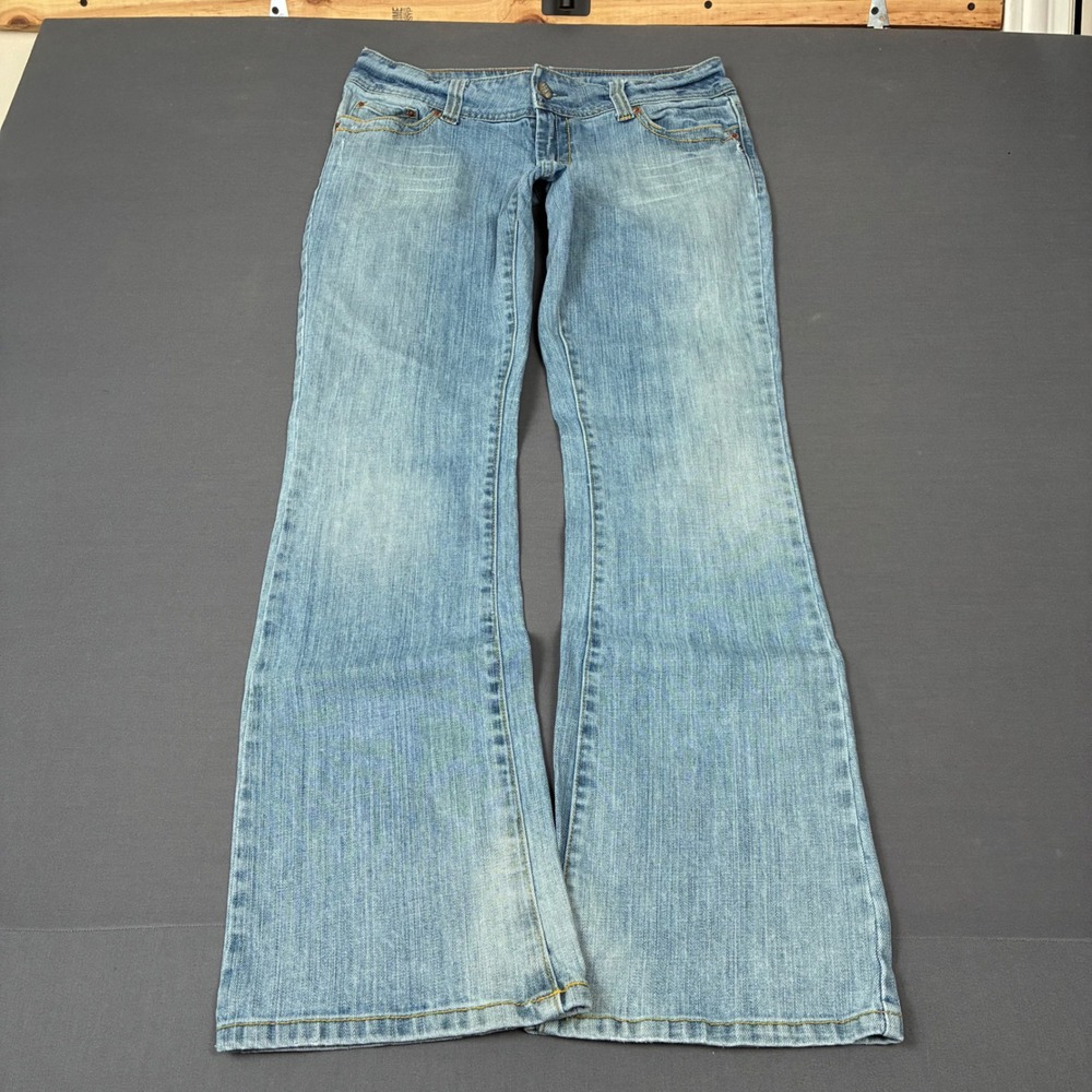 Y2K American Eagle Mid Rise Light Wash Boot Cut Jeans Women's Size 8 Reg (30x30)